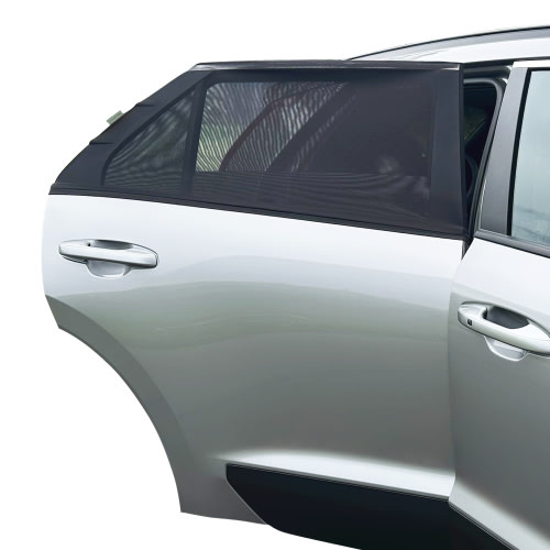Dreambaby Fit over Car Window Sun Shades for Baby Stretchable Window Covers- 2 Pack, Black L1285