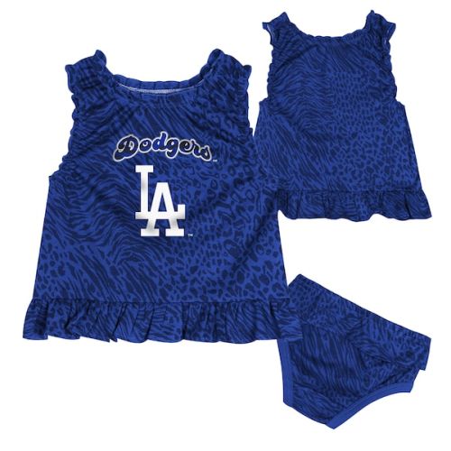 Infant Los Angeles Dodgers  Blue Playground Dress & Bloomers Set