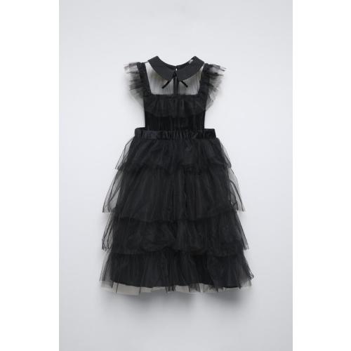 ZARA | TULLE COSTUME DRESS, Black - size 5-7 Years