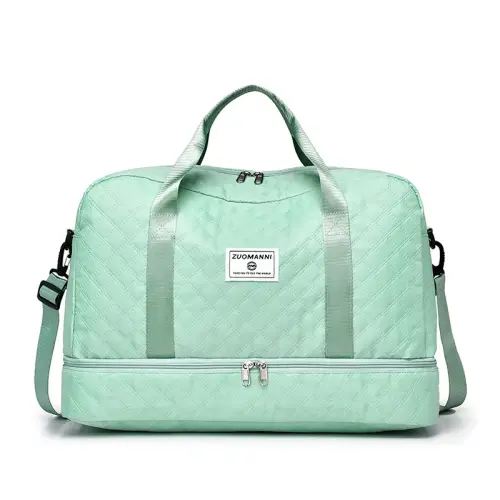 Spacious Large Capacity Travel Duffle Bag, Lightweight, Water-Resistant, Argyle Pattern Luggage Bag with Multiple Compartments, Reinforced Handles, and Breathable Mesh Panels, Ideal Gym Bag or Weekender for Men and Women Sports Duffel Bag carry on luggage