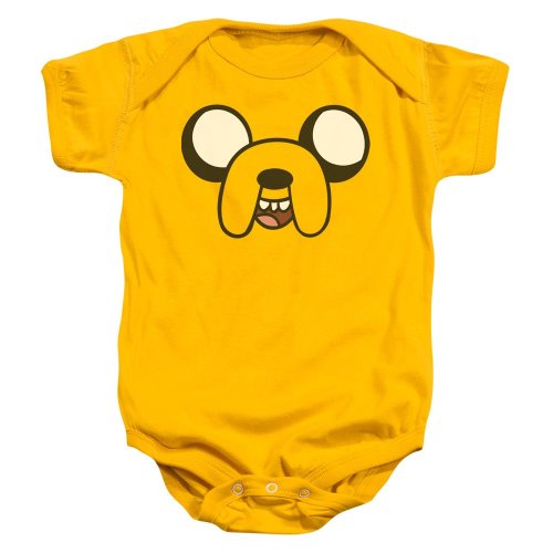 Jake Head - Adventure Time - Infant One-Piece Snapsuit, 6 Months Gold