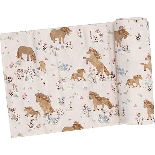 Angel Dear - Pretty Ponies, Swaddle Blanket