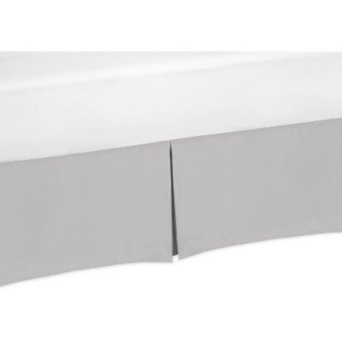 Sweet Jojo Designs Boy or Girl Gender Neutral Unisex Baby Crib Bed Skirt Collection Solid Grey