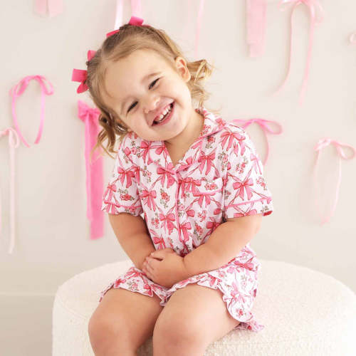 Two Piece Short Lounge Set | Bow Besties