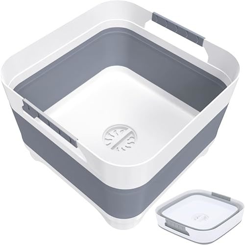 Wash Basin for Baby Bottles, Foldable, Versatile Wash Tub for Kitchen, RV, Outdoor Camping Sink, Sturdy & Easy to Clean