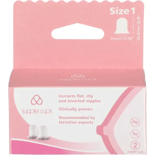 Supple Cups for Flat, Shy and Inverted Nipples (Size 1)