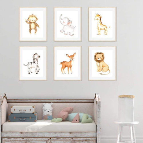 Nemo and Her Safari Art Print Set - Unframed | Wayfair