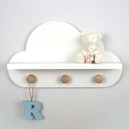 Cloud Ledge Hanger - Nursery Deco - Nursery Furniture - Nursery Ideas - Book Shelf - Shelves - Wall Shelves - Floating Shelves - Kids Shelf