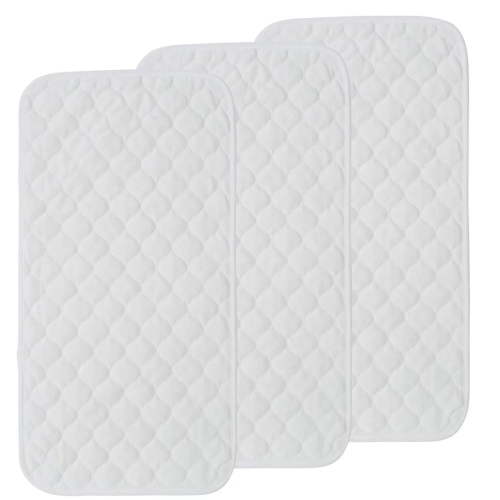 DYUES 3 Packs Changing Pad Liners,Quilted Thicker Longer Pad for Babies,Waterproof Baby Bamboo Cotton Diaper Changing Table Cover Liners