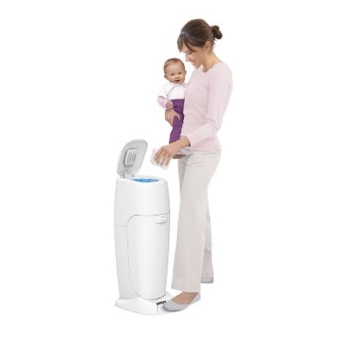 Diaper Genie Complete Assembled Diaper Pail - White