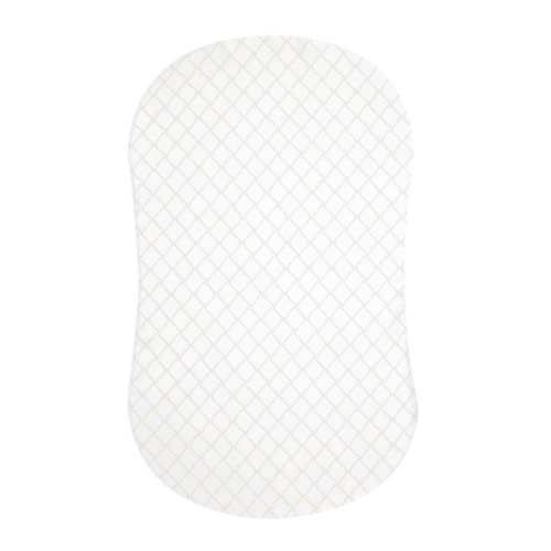 HALO - BassiNest Fitted Sheet 100% Cotton | Nautical Net - cream/gray