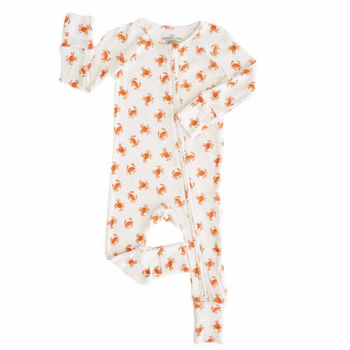 All Bamboo Waffle Convertible Zip Rompers
