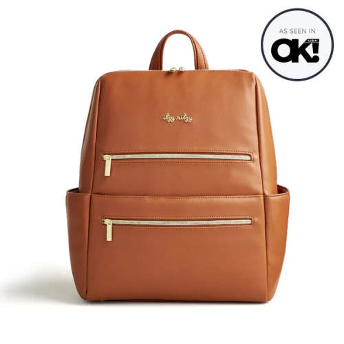 Itzy Ritzy | Eras Backpack Diaper Bag | Cognac