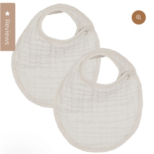 Cloud Muslin™ Bib 2 Pack - Grey