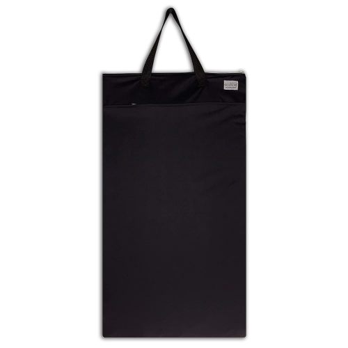 Large Wet Dry Bag: Travel Tote Organizer for Diapers, Laundry, Beach, Pool, Stroller, Dirty Gym Clothes, Swimsuits (Black)