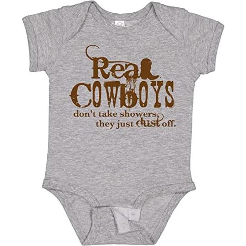 inktastic Real Cowboys Baby Bodysuit