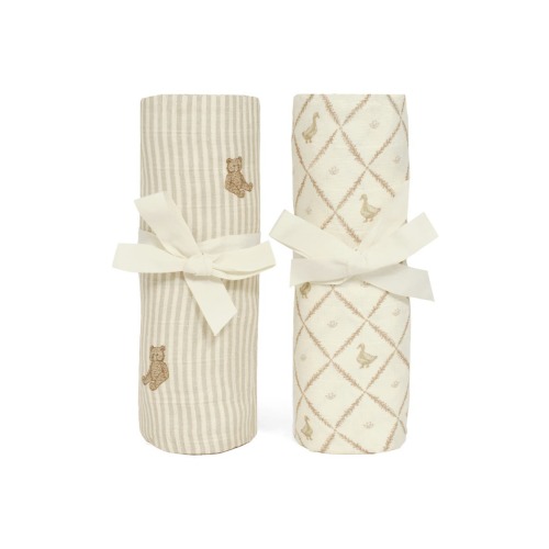 2-Pack Organic Cotton Muslin Swaddle Blankets