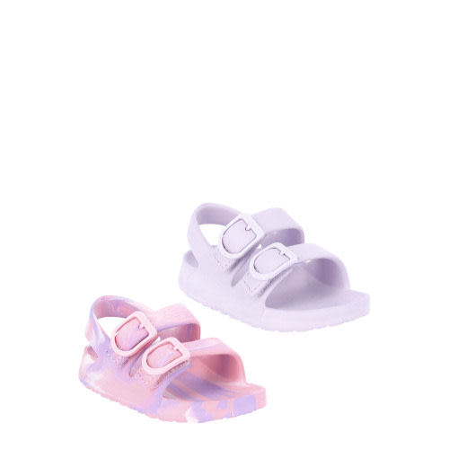 Wonder Nation Baby Buckle Sandals, 2-Pack