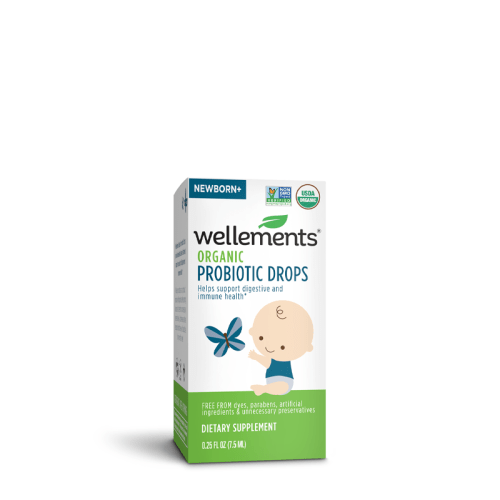 Wellements Organic Baby Probiotic Drops - Probiotics For Infants& Kids (Great Reviews & Digestive & Immune Health) Wellements®