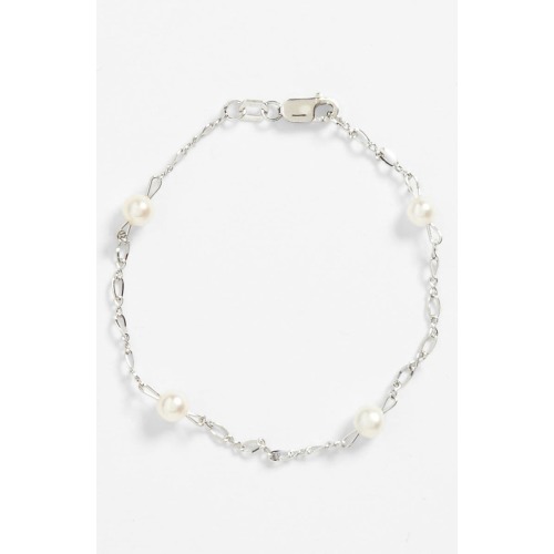 Sterling Silver & Cultured Pearl Bracelet