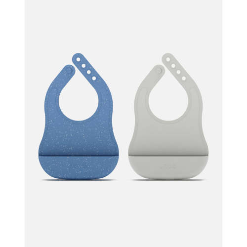 Silicone Bib - Blueberry / 2 Pack