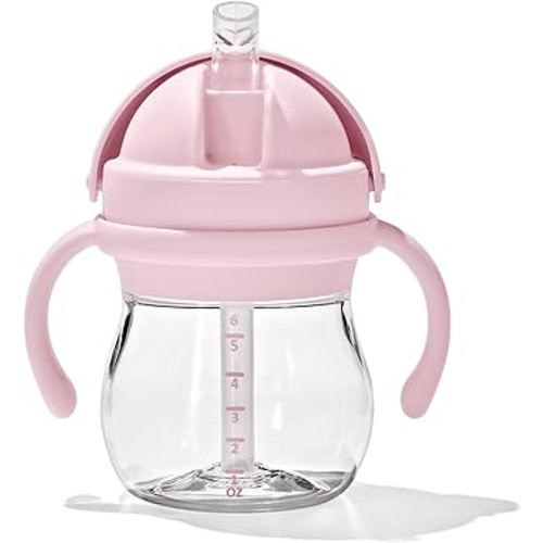 OXO Tot Transitions Straw Cup with Removable Handles - 6 oz. - Blossom