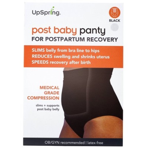 Upspring Post Baby Panty Postpartum Recovery Underwear - Black