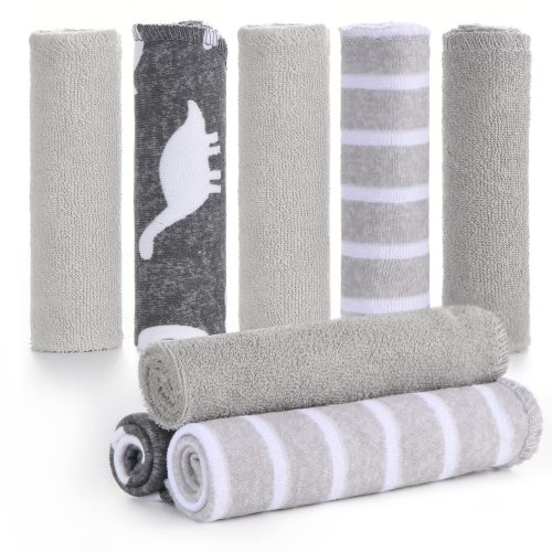 Baby Washcloths, Momcozy Ultra Soft Absorbent Towel, 8pcs Newborn Bath Face Towel