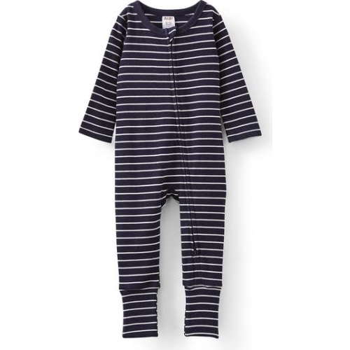 The Billie Long Sleeve Rib Romper, 0-3M