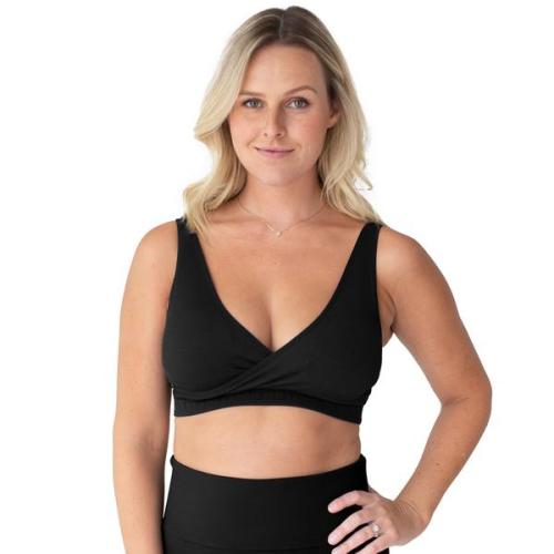 Sublime® Adjustable Crossover Nursing & Lounge Bra | Black