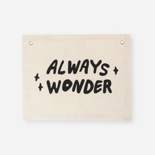 Natural Canvas Banner - Always Wonder