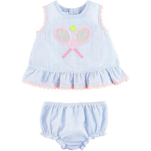Mud Pie baby-girls Girls Pinafore Set 6-9 months