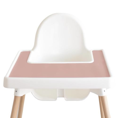 Yeah Baby Goods Placemats Compatible with The IKEA Antilop Highchair (Pale Terracotta) - Food-Grade Silicone Highchair Tray Mat – Easy to Clean, High Chair Accessory