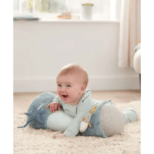 Mamas & Papas Welcome to the World Under the Sea Tummy Time Roll Blue | Babyroad