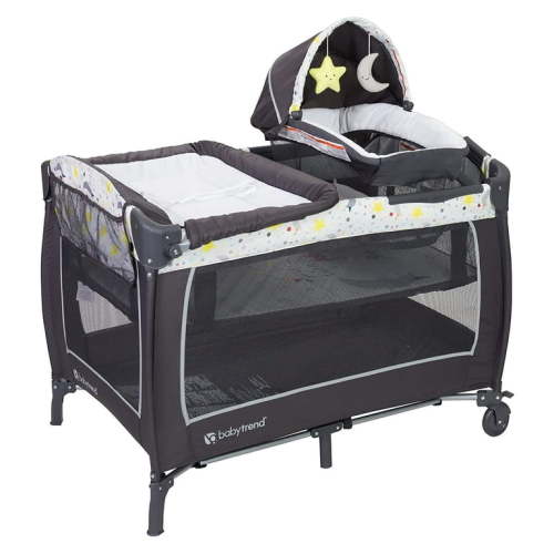 Baby Trend Lil Snooze Deluxe II Nursery Center Playard - Twinkle Twinkle Little Moon