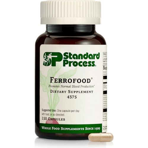 Standard Process Ferrofood, Blood Health & Iron Support, 150 Capsules