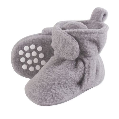 Luvable Friends® Scooties Fleece Booties in Heather Grey