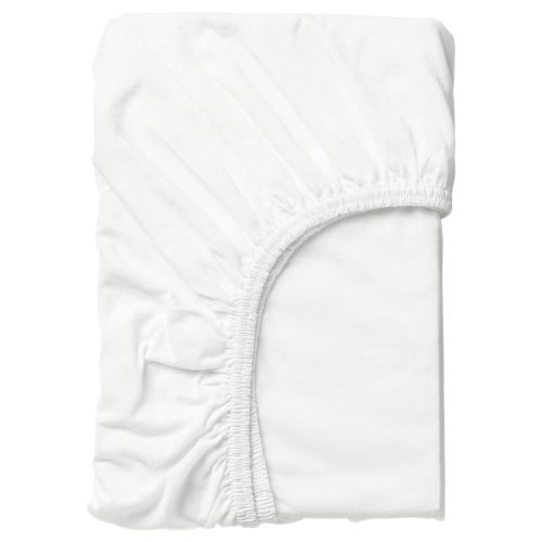 Fitted sheet - white 91x120 cm
