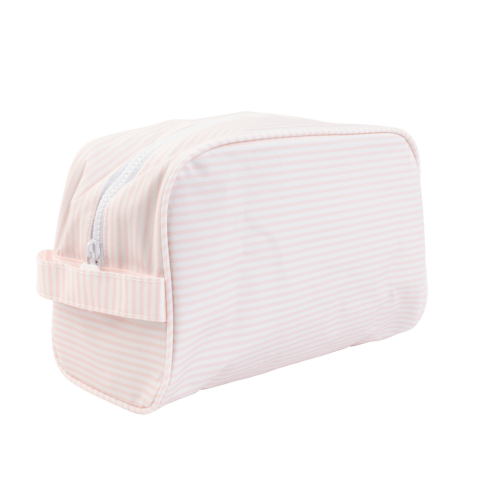 The Dopp Kit in Pink Stripe