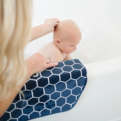 Puj Pad - Arm Rest (with suction cups) Navy Honeycomb - HipBabyGear