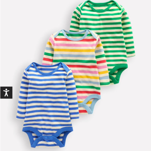 Striped 3 Pack Bodies-Oatmeal Multi Stripe | Boden USA