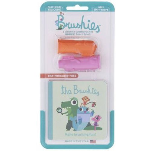 Brushies Toothbrush Mini Book with Momo and Pinkey