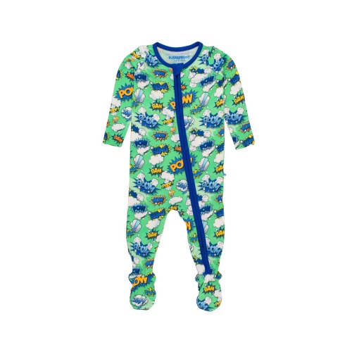 SoftSnooze Baby Boys One Piece Footie Pajamas, 6-12M