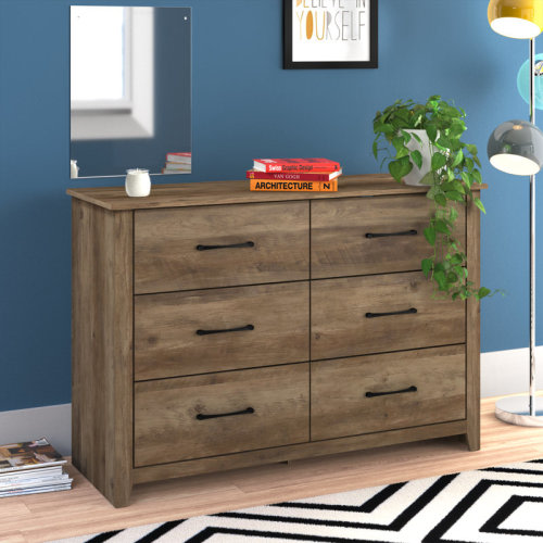 Zipcode Design™ Walter 6 Drawers Double Dresser & Reviews | Wayfair