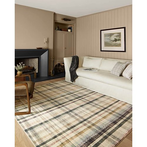 Loloi Chris Loves Julia Humphrey Collection HUM-02 Ivory/Multi 5'-0'' x 7'-0'' .38" Pile Height, Area Rug feat. CloudPile