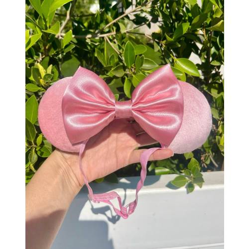 Precious Pink, Baby and Toddler Minnie Mouse Inspired Ears, Baby Headband, Toddler Headband, Pink Mouse Ears