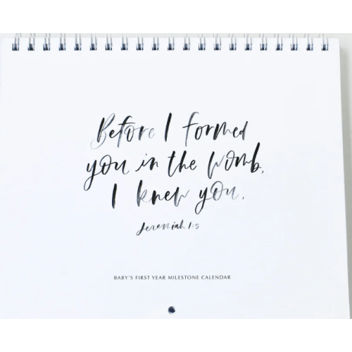 Christian Baby Milestone Calendar | Be A Heart