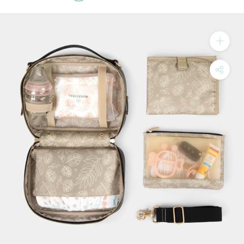 Luxe Diaper Clutch in Black