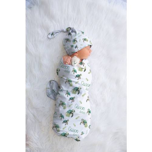 Sea Turtle Swaddle, Nautical Swaddle, Nautical Theme Baby Shower, Sea Theme Decor, Ocean Theme Nursery, Baby Boy Swaddle, Baby Girl Swaddle