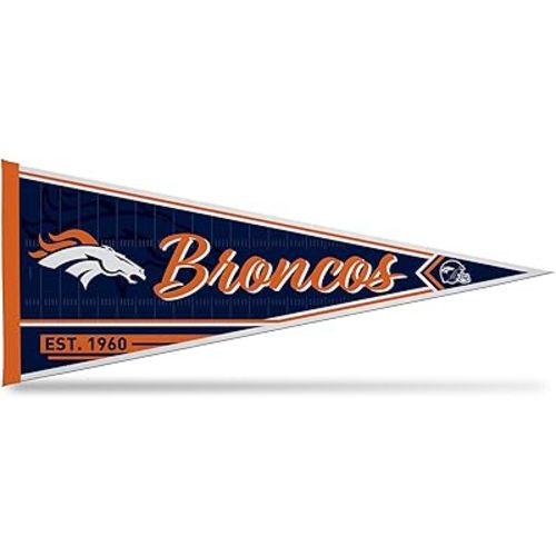 Rico Industries NFL Football Classic 12" x 30" Felt Wall Décor Pennant - Great for Home/Bed Room/Man Cave Décor